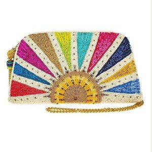 Mary Frances Rise & Shine Crossbody Clutch.  **SIGNED** EXCELLENT CONDITION.